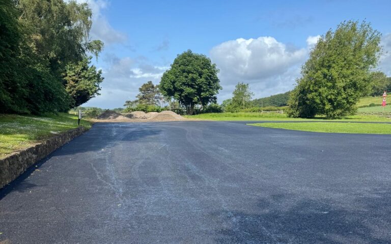 Large Car Park tarmacadam hard wearing